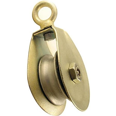 FEHR Rope Pulley, 78 in Rope, 2000 lb Working Load, 1 in Sheave, Galvanized SM-2